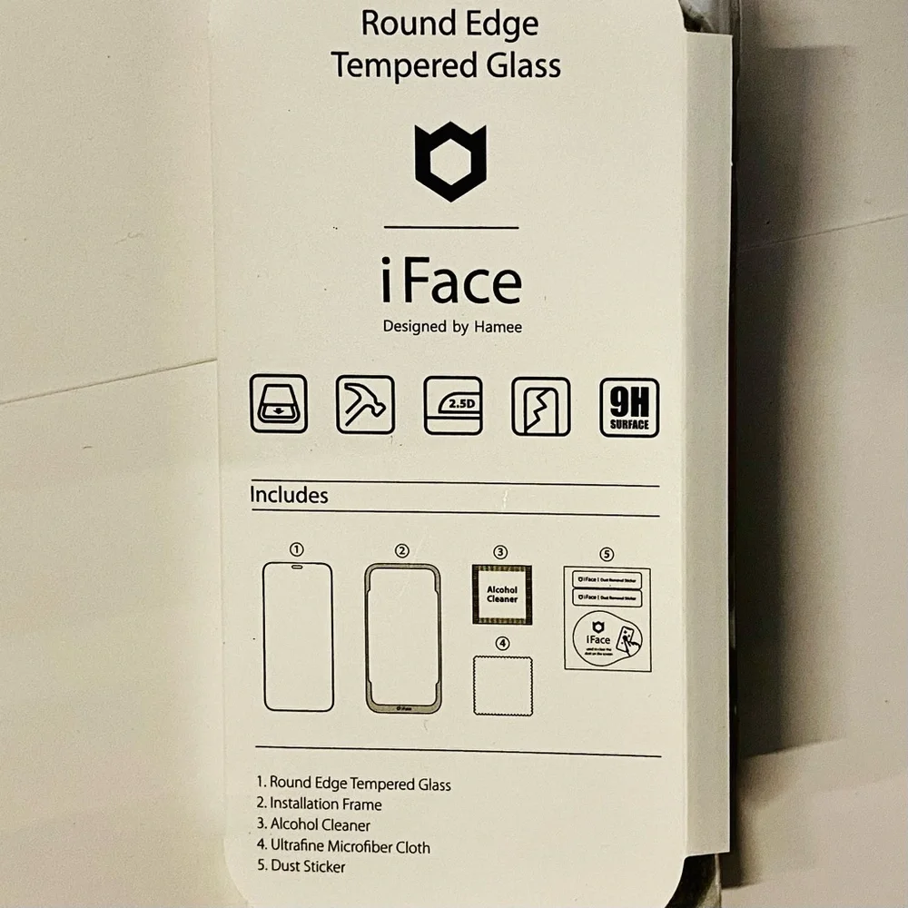 iFace TinyTAN BTS (SUGA) Tempered Glass Screen Protector for iPhone 12 Mini NEW